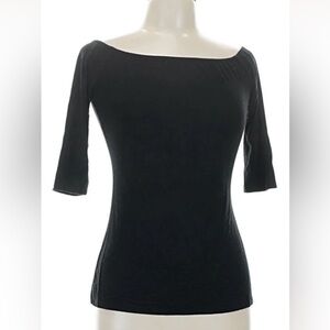Old Navy Elegant Black Women's Top w 3/4 Sleeves